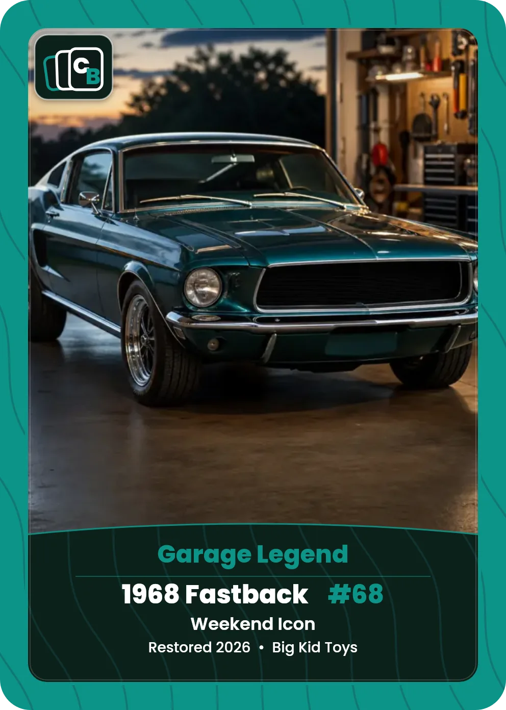 Custom collectible trading card made from a personal photo, with a personalized nameplate. custom.